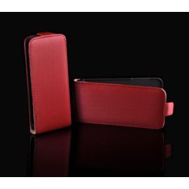 Pochette Etui Vertical Housse A Rabat Coque A Clapet En Cuir Pu Polyuréthane Style Cuir Véritable Rouge Pour Nokia Lumia 920