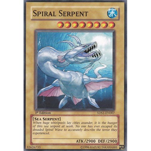 Carte Yu-Gi-Oh - Spiral Serpent ( Serpent Spirale ) - 5ds1-En007 - Anglaise -