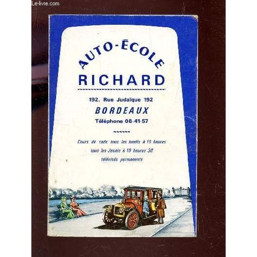 Auto-Ecole Richard - / Collection Code Rousseau.