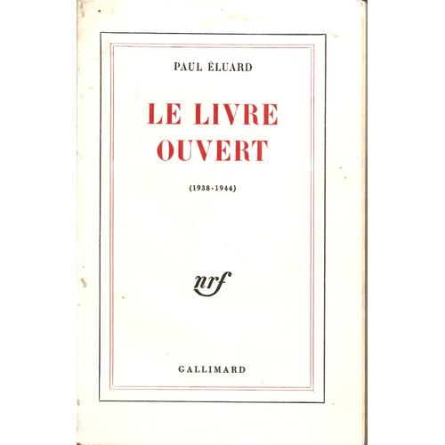 Livre Ouvert 1938 pas cher - Achat neuf et occasion