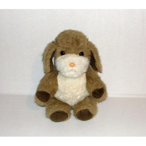 Chien Boulgom Peluche Chien Marron Clair Assis 25 Cm