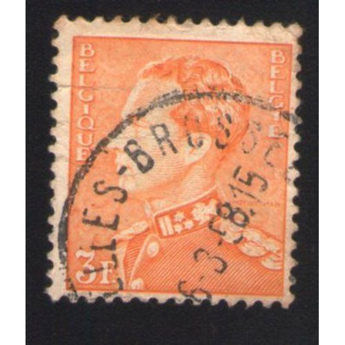 Belgique 1951 Oblitéré Rond Used Stamp King Roi Leopold Iii Orange 3 F