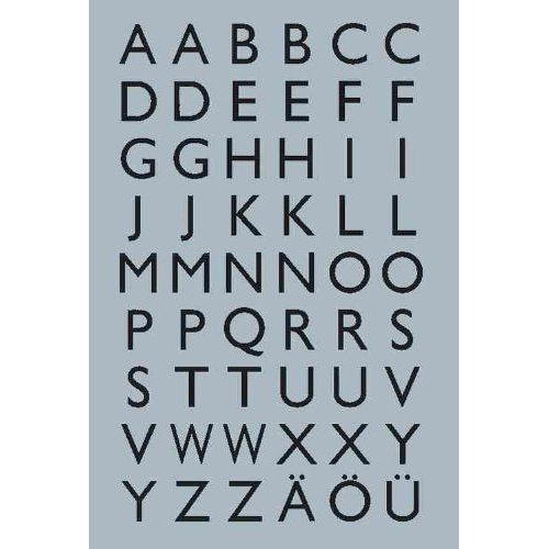 Herma Lettres Autocollantes A-Z, (H)15 Mm, Film Transparent