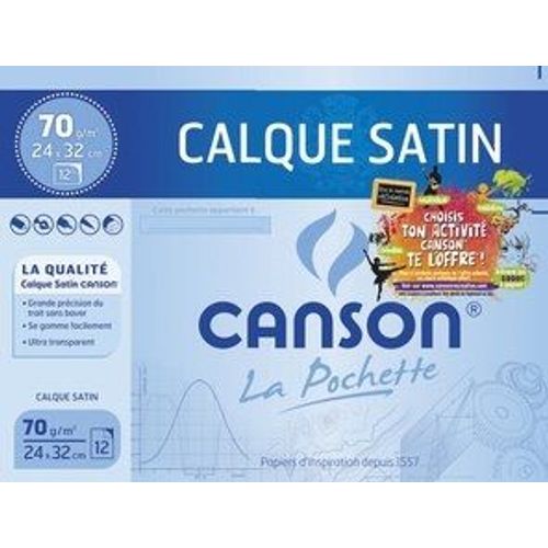 Canson Calque Satin , 240 X 320 Mm, 70 G/M2