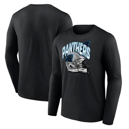 T-Shirt À Manches Longues Graphique Avec Casque End Around Des Panthers De La Caroline - Homme
