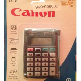 Calcolatrice Canon LC-8E Tascabile - 8 Cifre Con Conversione Valuta Euro E Custodia Protettiva - Foto 6