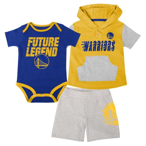 Ensemble Short Et T-Shirt Creeper Bank Shot Des Golden State Warriors - Nourrisson