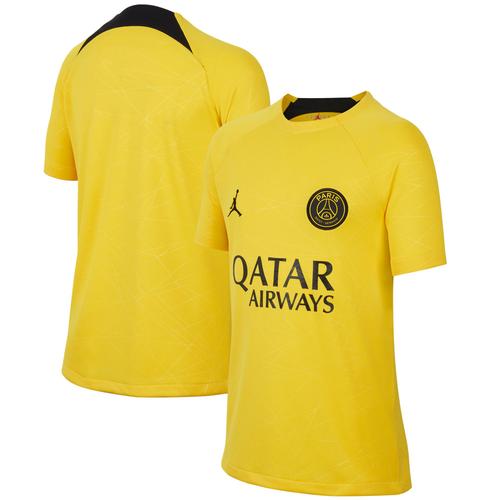 Maillot Psg Jordan Pre-Match Dri-Fit Fourth 22/23 - Jaune - Enfant