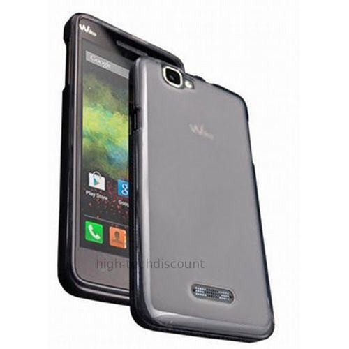 Housse Etui Coque Pochette Silicone Gel Fine Pour Wiko Rainbow + Film Ecran - Blanc Transparent