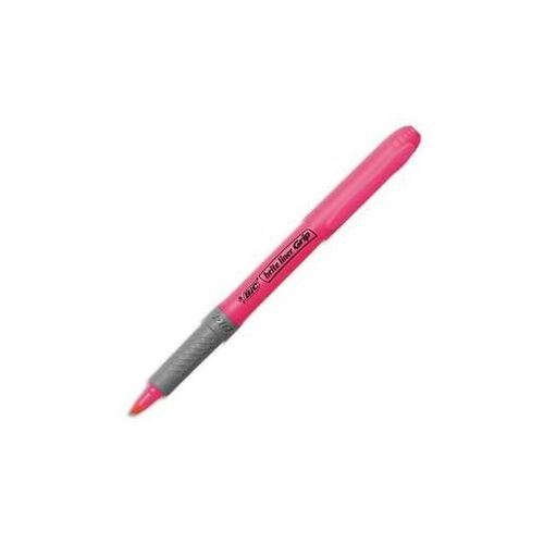 Bic Lot De 12 Surligneurs Rose Brirteliner Grip