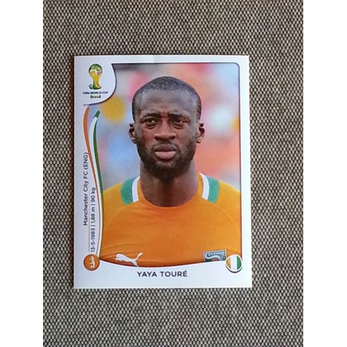 Image Panini 2014 Fifa World Cup Brésil N°231 Yaya Touré -Côte D'ivoire-
