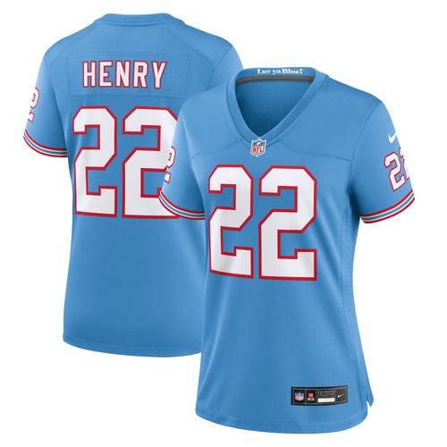 Maillot Nike Oilers Throwback Alternate Game Des Tennessee Titans - Bleu Clair - Derrick Henry - Femme