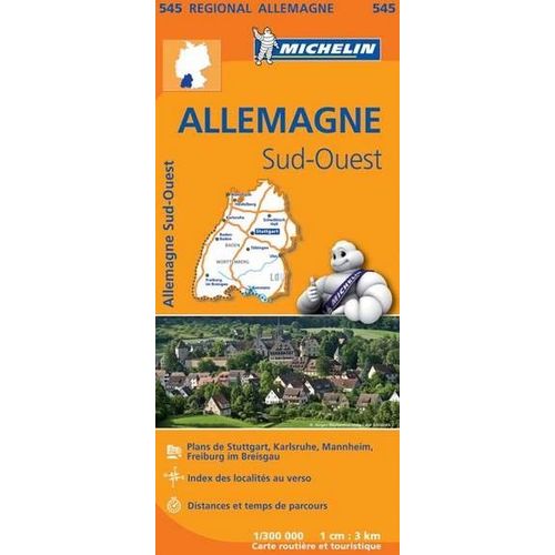 Allemagne Sud-Ouest - 1/300 000
