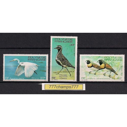 Polynésie. 1982. Faune. Oiseaux. Y & T 189 À 191