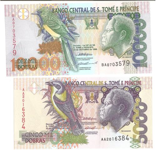 Billets Banque Saint Thomas  1996 - 10000+5000 Dobras