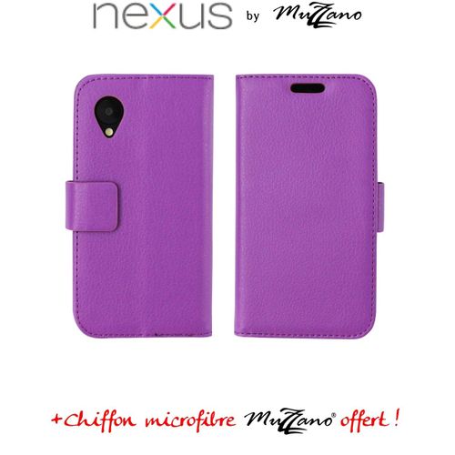 Etui Original "Le Folio" Violet De Muzzano Pour Google Nexus 5