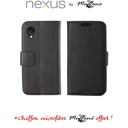 Etui Original "Le Folio" Noir De Muzzano Pour Google Nexus 5