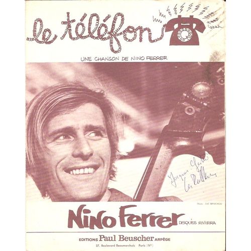 partition NINO FERRER le téléfon - Partitions &amp; Song books | Rakuten