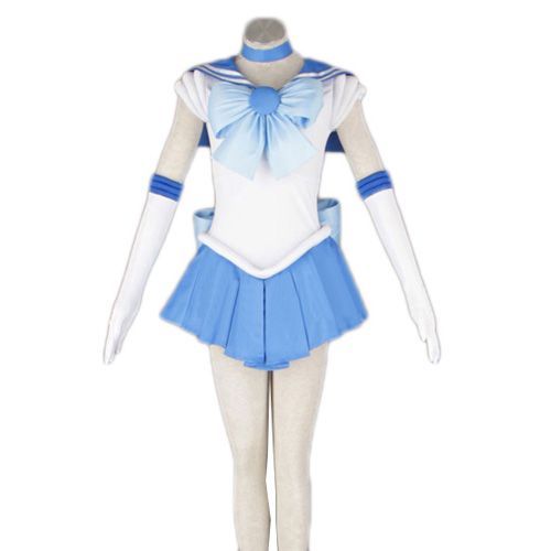 Costume Uniforme Sailor Fuku Marinière Sailor Mercury Mercure Mizuno Ami Serenity Magical Girl Senshi Shoujo Shojo Justicière Convention Salon Japon Black Sugar Déguisements Cosplay Anime Manga Paris