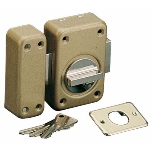 Verrou V136 à bouton cylindre L.40mm ASSA ABLOY