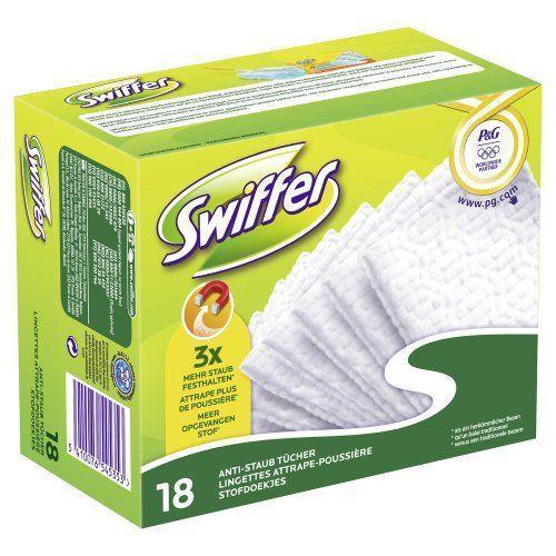 Swiffer Lot De 2 Boîtes De 18 Chiffons Secs Anti-Poussière Olympia