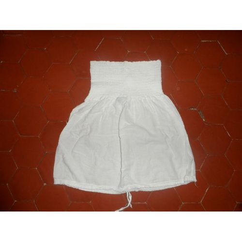Jupe Voile Coton Blanc Lara Ethnics