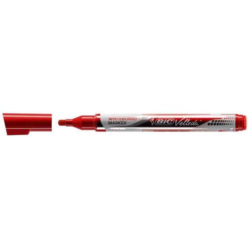 Bic Lot De 12 Whiteboard-Markers Velleda 1741 Liquid Ink, Rouge