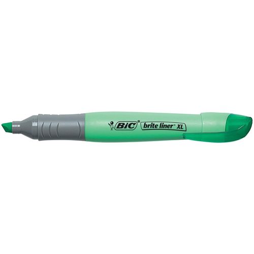 Bic Lot De 6 Surligneurs Brite Liner Xl, Vert, Pointe Biseautée
