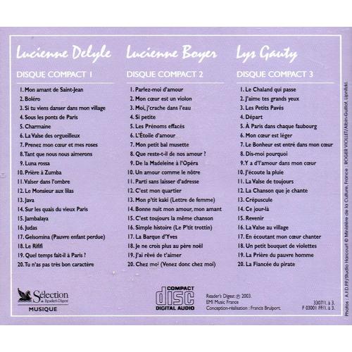 Coffret 3 Cd Lucienne Delyle, Lucienne Boyer, Lys Gauty