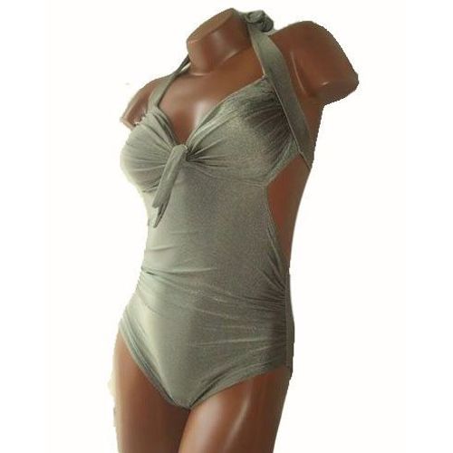 Maillot De Bain 1 Une Pièce Femme Monokini Drapé
