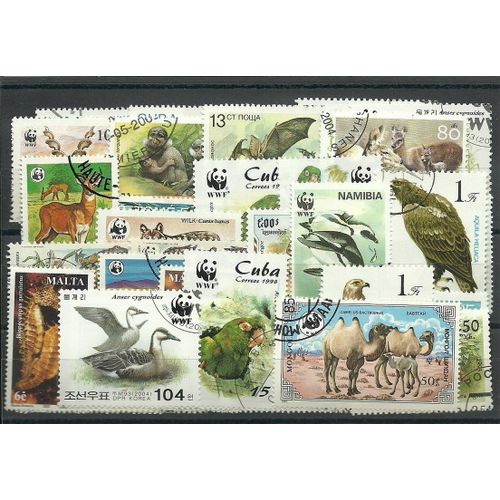 Animaux Wwf 50 Timbres Differents - Tous Pays