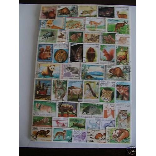 Animaux Sauvages 1000 Timbres Différents Tous Pays
