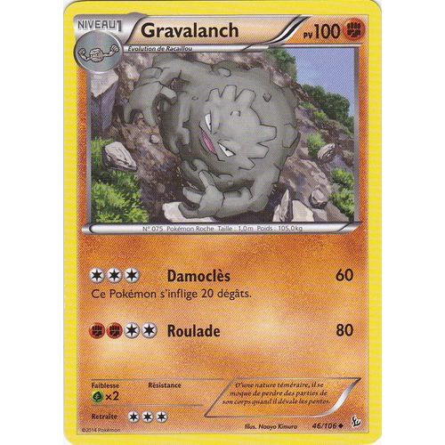 Carte Pokemon - 46/106 Gravalanch - Xy Etincelles