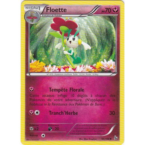 Carte Pokemon - 65/106 Floette - Xy Etincelles