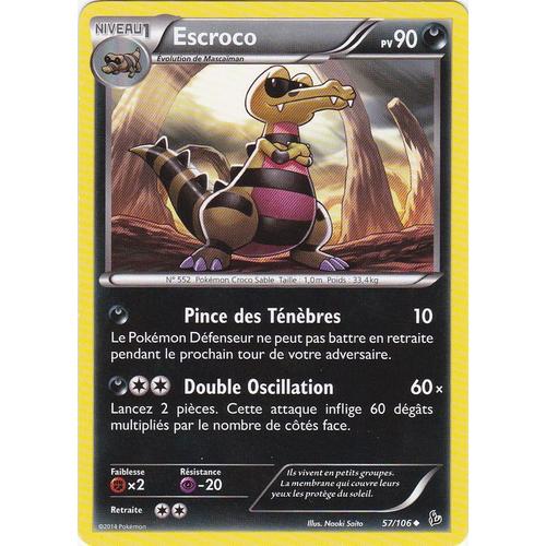 Carte Pokemon - 57/106 Escroco - Xy Etincelles