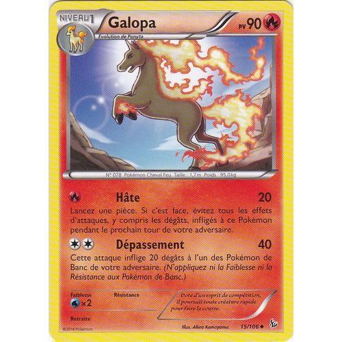 Carte Pokemon - 15/106 Galopa - Xy Etincelles