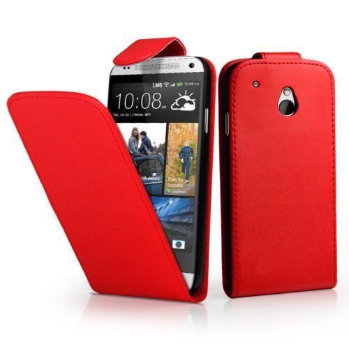 Etui Simili Cuir Pour Htc One Mini M4/ 601/ 601e/ 601n/ 601s - Rouge