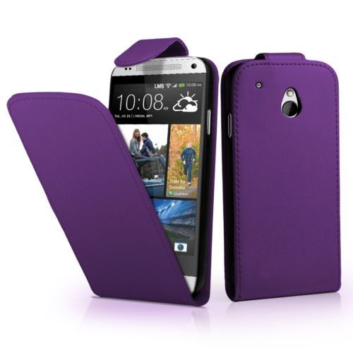 Etui Simili Cuir Pour Htc One Mini M4/ 601/ 601e/ 601n/ 601s - Violet