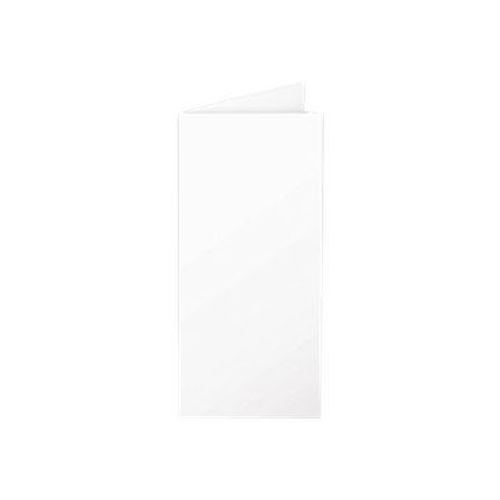 Clairefontaine Pollen DL - Cartes à demi-pli prépliées - blanc - 106 x 213 mm - 210 g/m² - 25 feuille(s)
