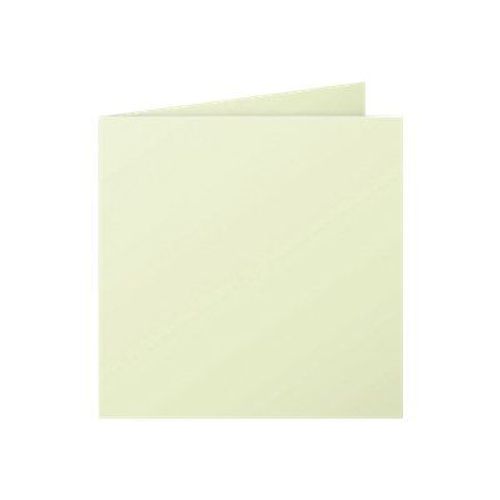 Clairefontaine Pollen - Cartes à demi-pli prépliées - vert bourgeon - 135 x 135 mm - 210 g/m² - 25 feuille(s)