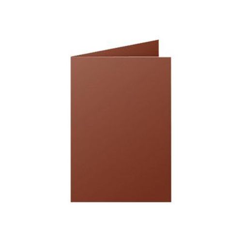 Clairefontaine Pollen C6 - Cartes à demi-pli prépliées - cacao - 110 x 155 mm - 210 g/m² - 25 feuille(s)