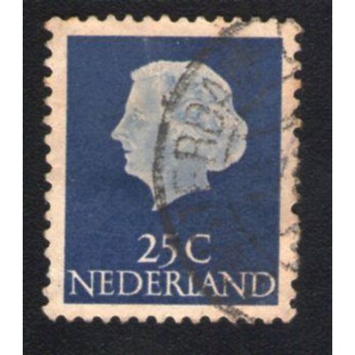 Pays Bas 1953 Oblitéré Rond Used Stamp Queen Reine Juliana De Profile 25c Bleu