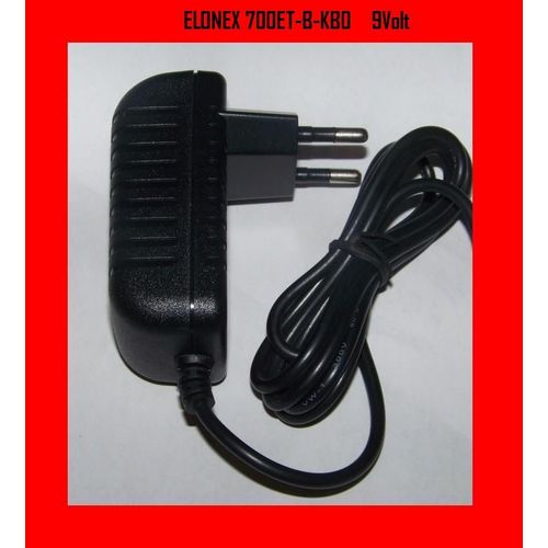 CHARGEUR SECTEUR 9V Pour ELONEX 700ET-B-KB0 7" eTouch Android Tablet PC