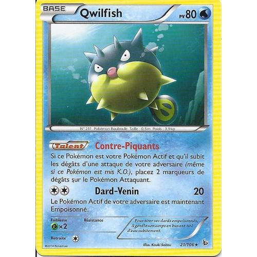 Qwilfish 21/106 - Xy Etincelles