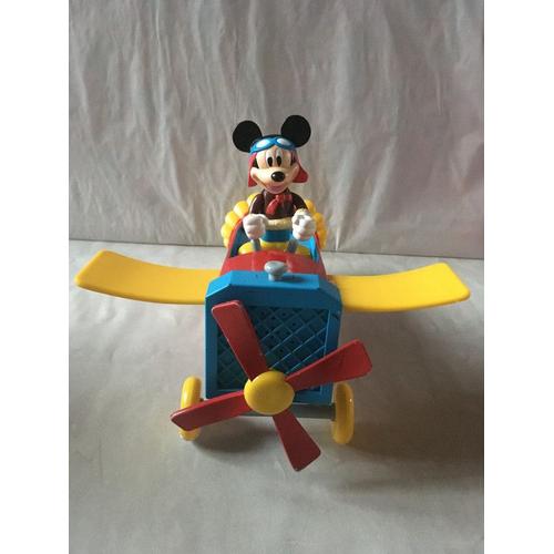 Avion Disney De Mickey Avec Bruitage + Mickey Pilote