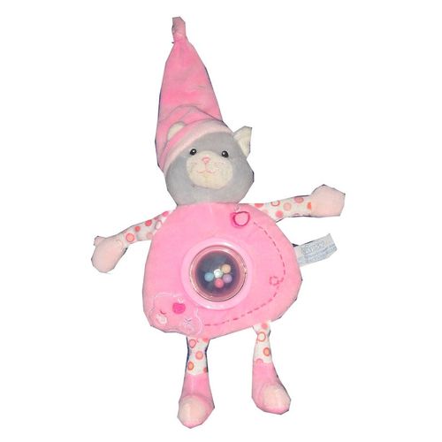 Gipsy - Doudou Hochet Chat Rose
