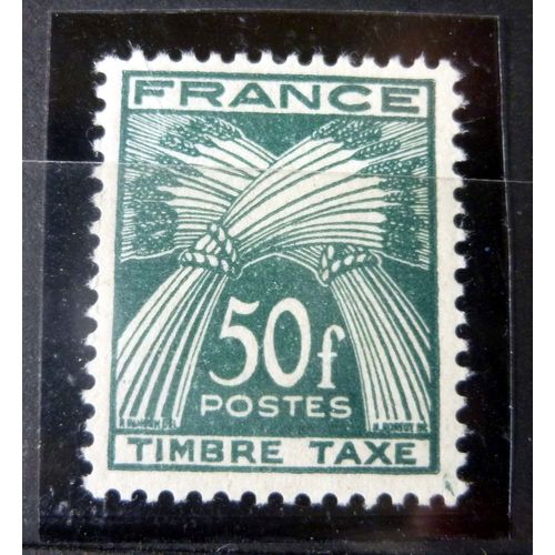 1946-55 Timbre Taxe Type Gerbes N° 88 Yvert Et Tellier