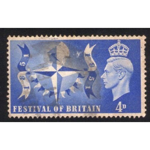 Royaume Uni 1951 Festival Of Britain Bleu