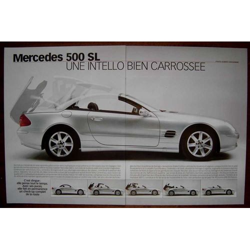 Publicité Papier - Voiture Mercedes 500 S L De 2001