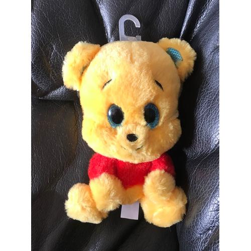 Disney Winnie L'ourson - Peluche Nicotoy Glitzies Gros Yeux 15 Cm 